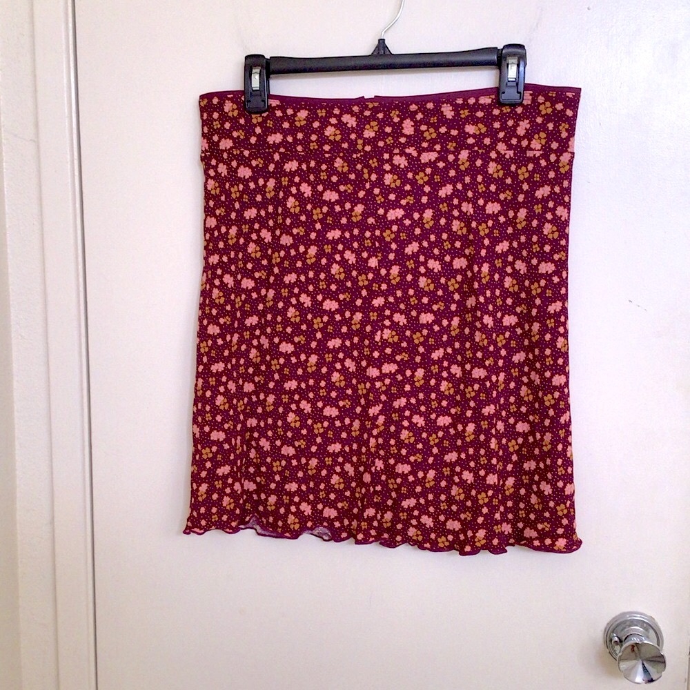 Free People IRL Floral Skirt NWOT - Picture 6 of 8
